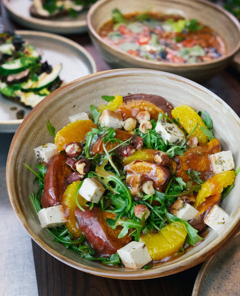 Zoete aardappel - granaatappel salade